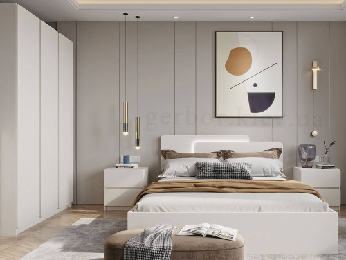 Фото ліжка ЛУКА Гербор із підсвіткою