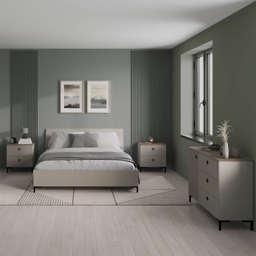 Фото ліжка з підйомним механізмом 160 DOMINICA MEBELBOS в інтер'єрі спальні