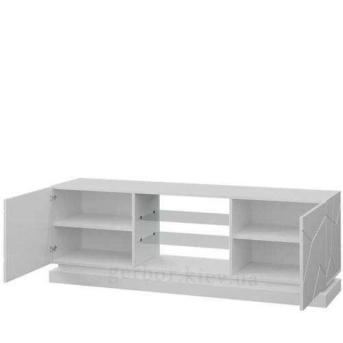 Фото тумбы ТВ QIU 160 CAMA MEBLE белый глянец – наполнение