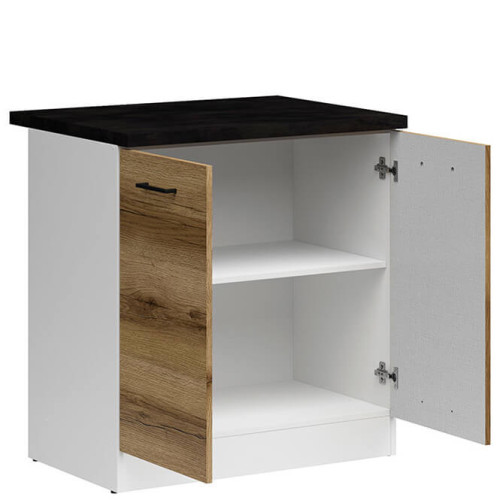 Фото тумби JUNONA LINE D2D/80/82 ZBL BRW делано світлий – наповнення