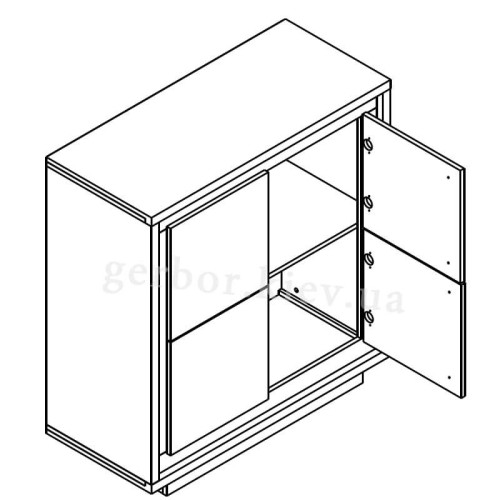Фото тумби АНТАРЕС KOM4D Гербор – схема наповнення