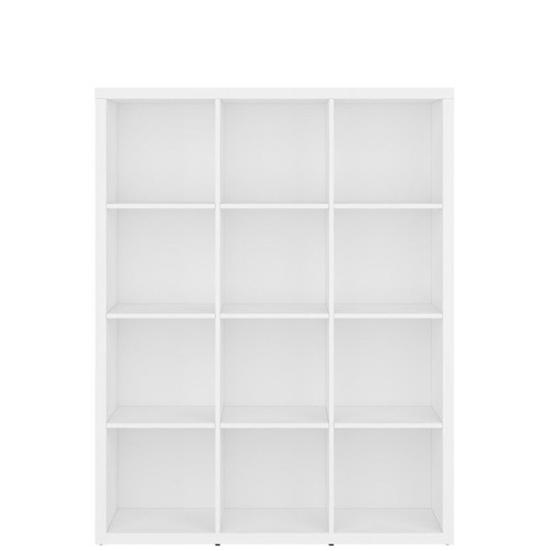 Фото стеллажа NEPO PLUS REG/15/12 BRW белый - вид спереди