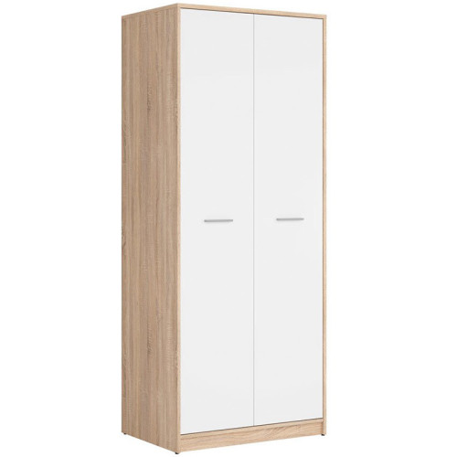 Фото шкафа NEPO PLUS SZF2D BRW дуб сонома / белый