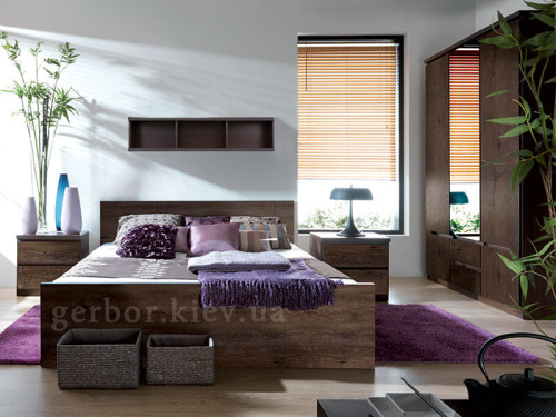 Фото полиці Джулі SFW/136 БРВ (ВМК) в інтер'єрі спальні