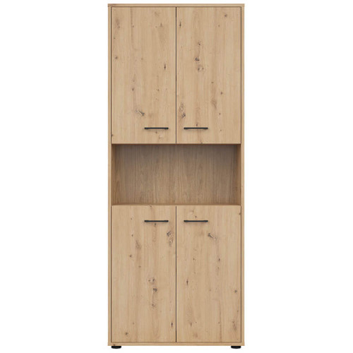 Фото офисного шкафа SPACE OFFICE REG4D/200 BRW – вид спереди