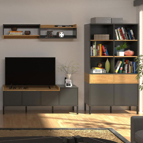 Фото полиці BERIL ВМВ в інтер'єрі вітальні