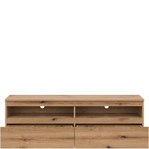 Фото тумби ТВ REMI RM01 LIVEO BOGFRAN дуб евок – вигляд спереду наповнення