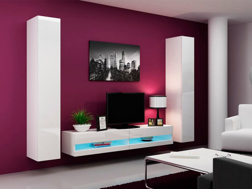 VIGO CAMA MEBLE Комплект New 4 белый / белый глянец