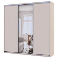 СІТІ ЛАЙТ Шафа-купе 2 ДСП / 1 Дзеркало ДОРОС (DOROS) 225x60x225