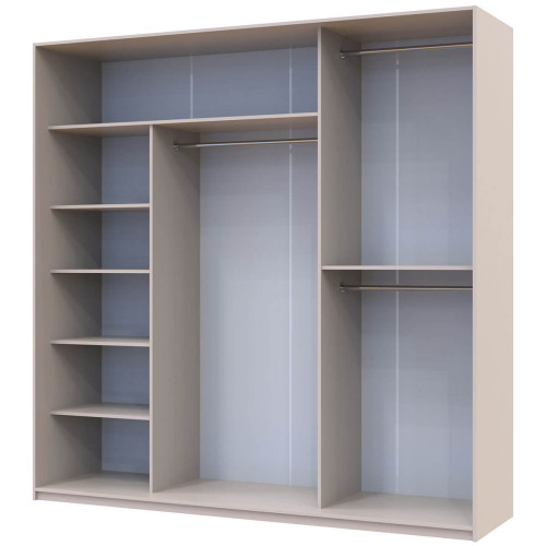 СІТІ ЛАЙТ Шафа-купе 2 ДСП / 1 Дзеркало ДОРОС (DOROS) 225x60x225