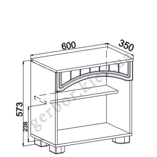 Фото тумбы МОНБЛАН М-6 САНТИ - размеры