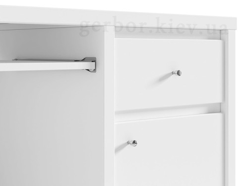 Фото письмового столу КРІСТІНА BIU1D1S/120 БРВ ВМК – сріблясті ручки