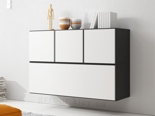 Фото комплекта мебели для гостиной ROCO 13 CAMA MEBLE черный / белый