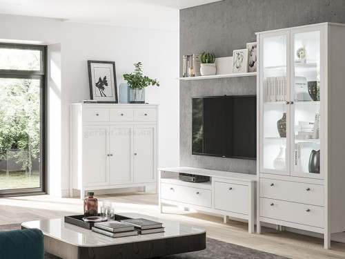 Фото витрины OLE 2W2S MEBELBOS в интерьере гостиной