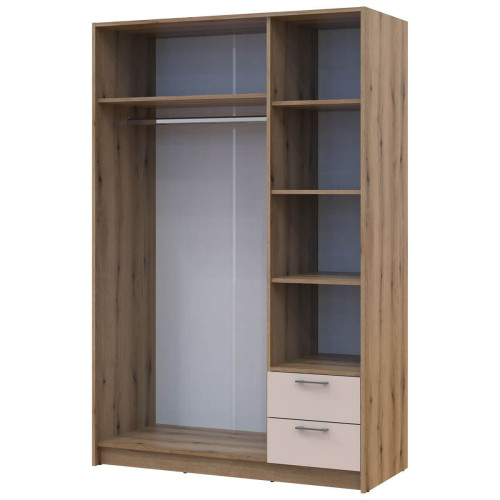 РОНДІ Шафа з дзеркалом 3 ДСП ДОРОС (DOROS) 121х52х195