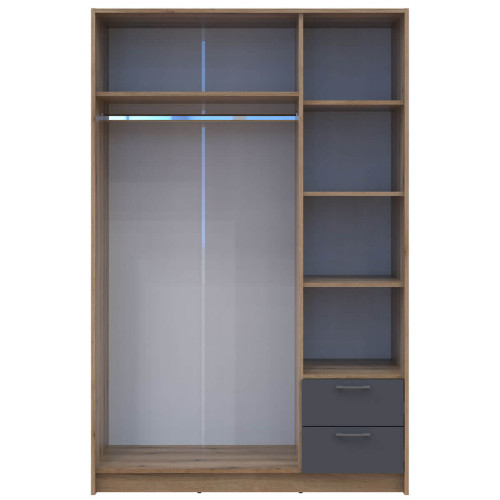 РОНДІ Шафа з дзеркалом 3 ДСП ДОРОС (DOROS) 121х52х195