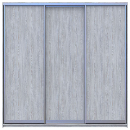 Фото шафи-купе 3 ДСП СІТІ ЛАЙТ ДОРОС (DOROS) 225x60x225 сосна натті – вигляд спереду