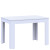 Фото білого обіднього столу ФЛІНТ ДОРОС (DOROS) – вигляд збоку
