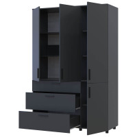 ТОРН Шафа 3 ДСП/3Ш полиці ДОРОС (DOROS) антрацит