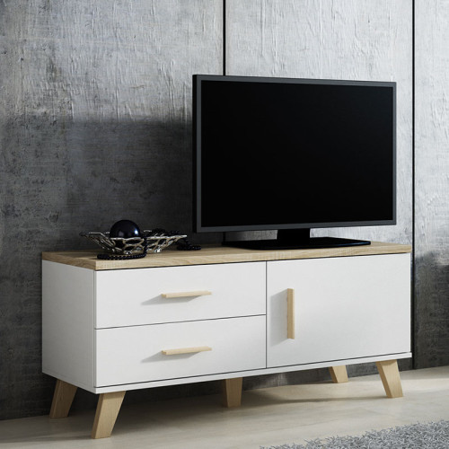Фото тумбы ТВ 120 1D2S LOTTA CAMA MEBLE в интерьере гостиной