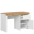 Фото письменного стола HOLTEN BIU1D1S BRW белый / дуб вотан / белый глянец – наполнение