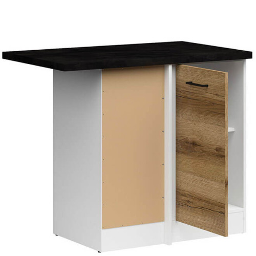 Фото кутової лівої тумби JUNONA LINE DNW/100/82L ZBL BRW світлий – наповнення