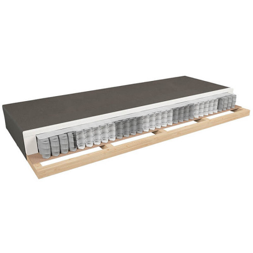 Фото каркасного матраса 90 Tiago Lux BRW в сером чехле