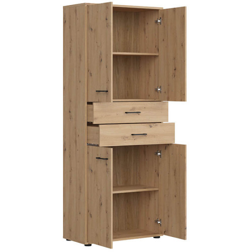 Фото офисного шкафа SPACE OFFICE REG4D2S/200 BRW – наполнение