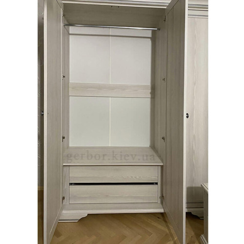 Фото шафи 3D(2S) ВАЙТ Гербор ясен сніжний / сосна срібна – наповнення