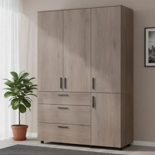 Фото шафи ТОРН 3 ДСП/3Ш полиці ДОРОС (DOROS) кремона канноло в інтер'єрі