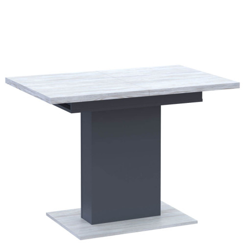 Фото обіднього столу БОСТОН ДОРОС (DOROS) сосна натті / графіт – вигляд збоку