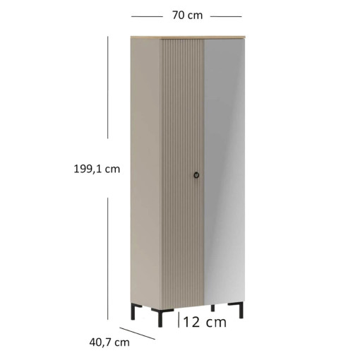 Фото шафи з дзеркалом DOMINICA  2D MEBELBOS – розміри