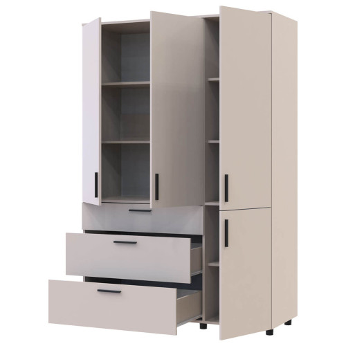 Фото шафи ТОРН 3 ДСП/3Ш полиці ДОРОС (DOROS) кашемір – наповнення