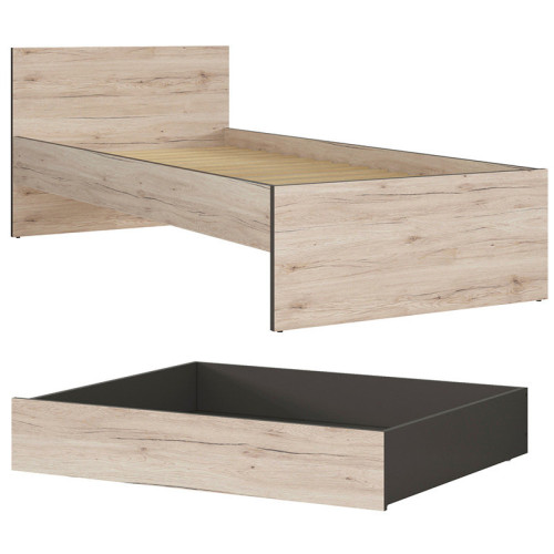 Фото кровати RONSE LOZ/90 BRW с ящиком