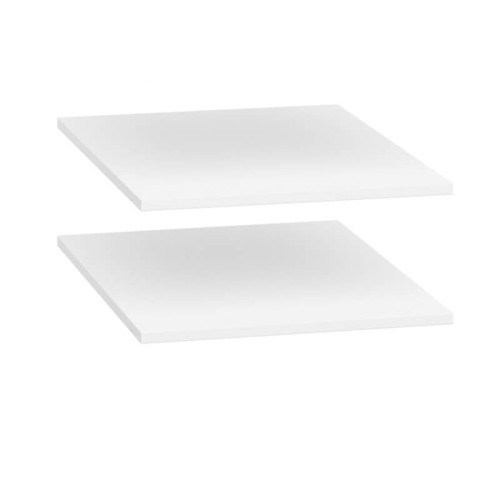 Фото комплекта полок в шкаф NEPO PLUS SZF3D2S_OPCJA2 BRW белый