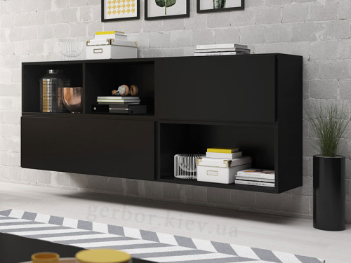 Фото комплекта мебели для гостиной ROCO 16 CAMA MEBLE черного цвета