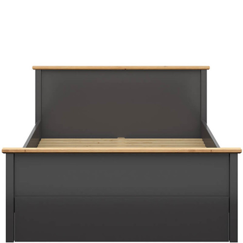 Кровать HESEN LOZ1S/140 BRW графит / дуб артизан