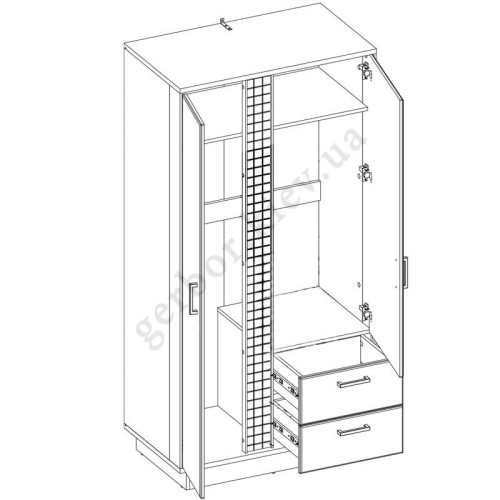 Фото шкафа MARCO MR9 BOGFRAN – схема наполнения