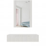 Фото туалетного столика навісного із дзеркалом PAFOS CAMA MEBLE білий – вигляд спереду