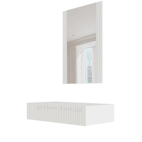 Фото туалетного столика навісного із дзеркалом PAFOS CAMA MEBLE білий