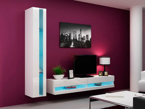 VIGO CAMA MEBLE Комплект New 8 белый / белый глянец