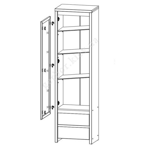 Фото дитячої КАСПIАН сонома БРВ (ВМК) – схема наповнення вітрини