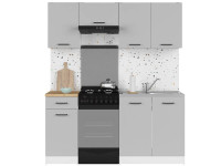 JUNONA LINE 170 ZBL Кухня BRW світло-сірий глянець JUNONA LINE 170 ZBL Кухня BRW світло-сірий глянець
