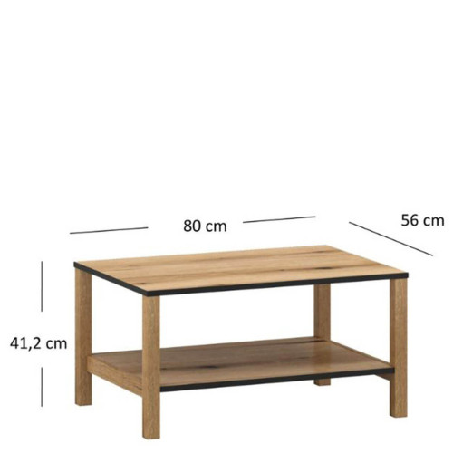 Фото журнального столу BELLANO 80 MEBELBOS – розміри 