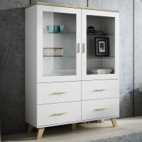 LOTTA CAMA MEBLE Витрина 120 2D4S белый LOTTA CAMA MEBLE Витрина 120 2D4S белый