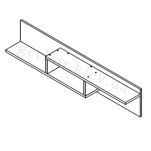 Фото полиці ЛАЙН POL150 Гербор - схема