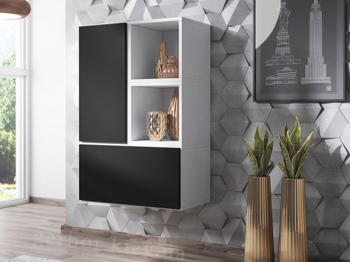 Фото комплекта мебели для гостиной ROCO 17 CAMA MEBLE белый / черный