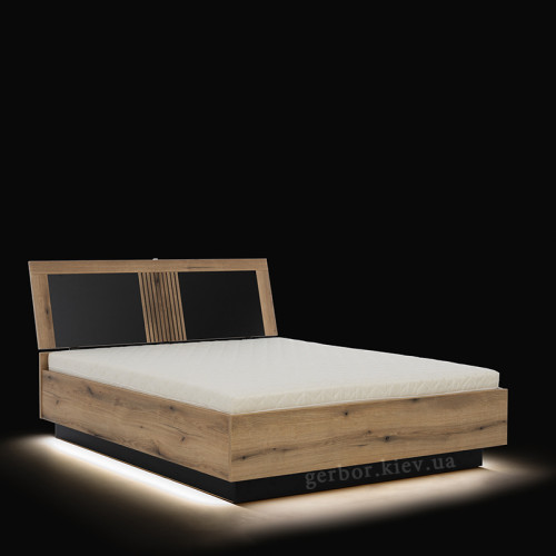 Фото ліжка з підйомним механізмом ARIS AS14/140 SP LIVEO BOGFRAN – з підсвіткою
