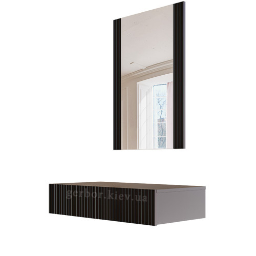 Фото туалетного столика навісного із дзеркалом PAFOS CAMA MEBLE чорний