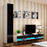 Фото комплекта мебели для гостиной VIGO New 9 CAMA MEBLE белый / черный глянец